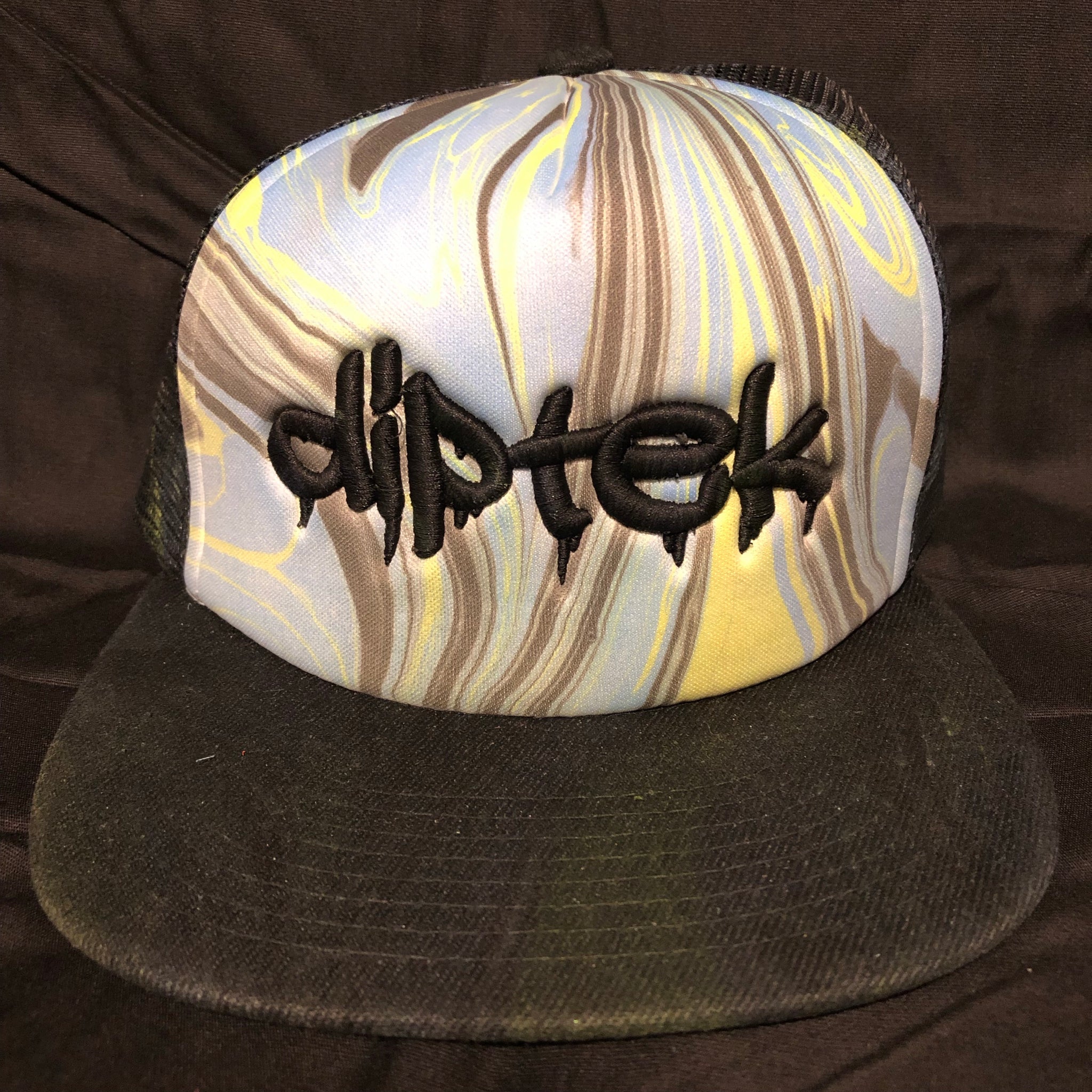Flat Bill Trucker Hat (UV REACTIVE)