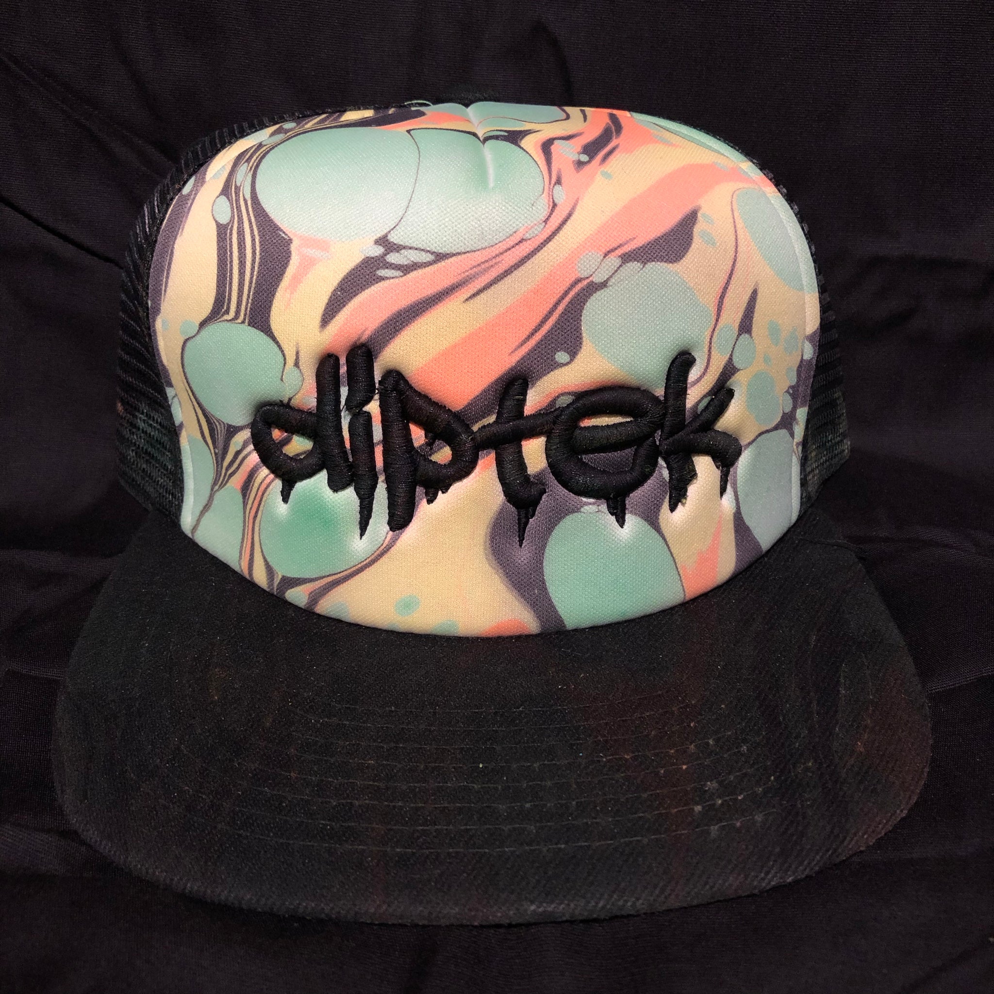 Flat Bill Trucker Hat (UV REACTIVE)