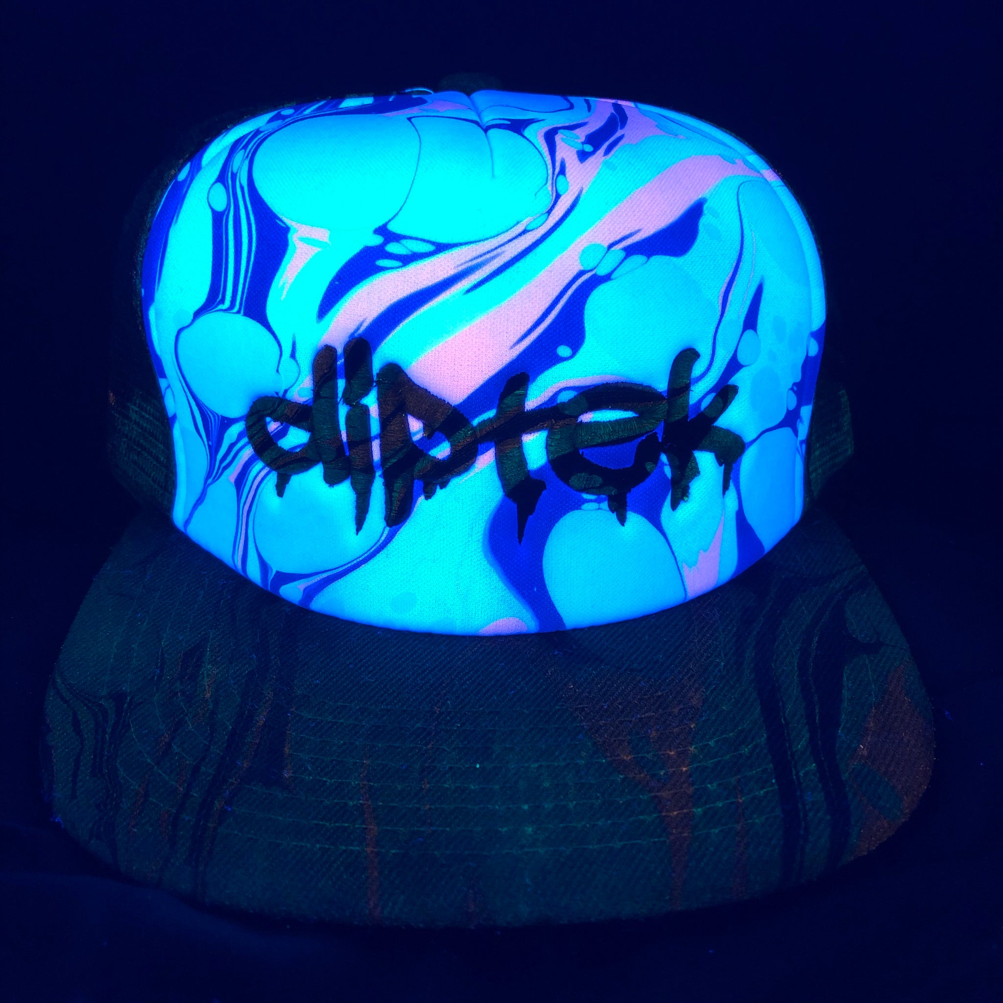 Flat Bill Trucker Hat (UV REACTIVE)
