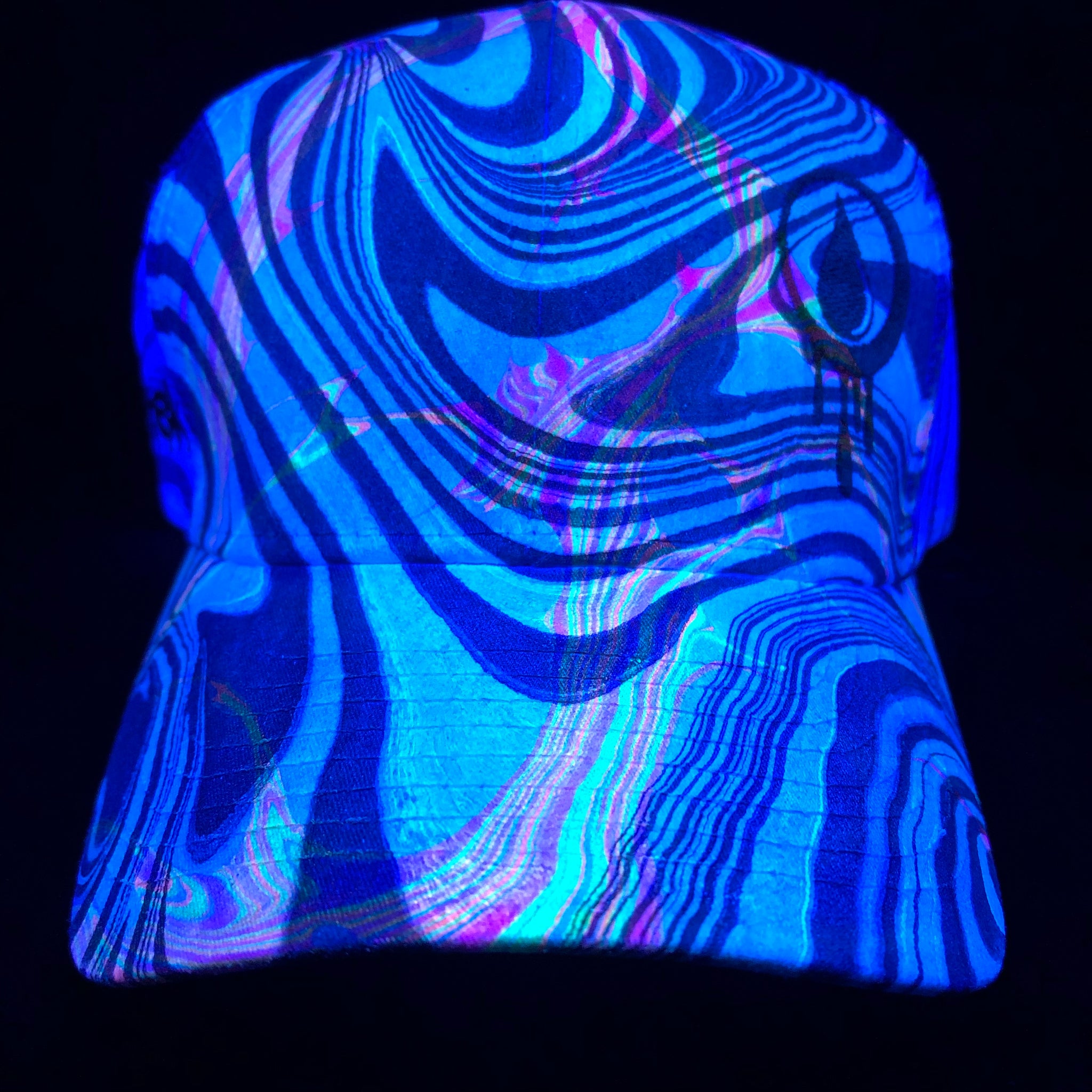 Ball Cap SnapBack “Double Dip” (UV REACTIVE) (Mesh Back) (Curved Bill)
