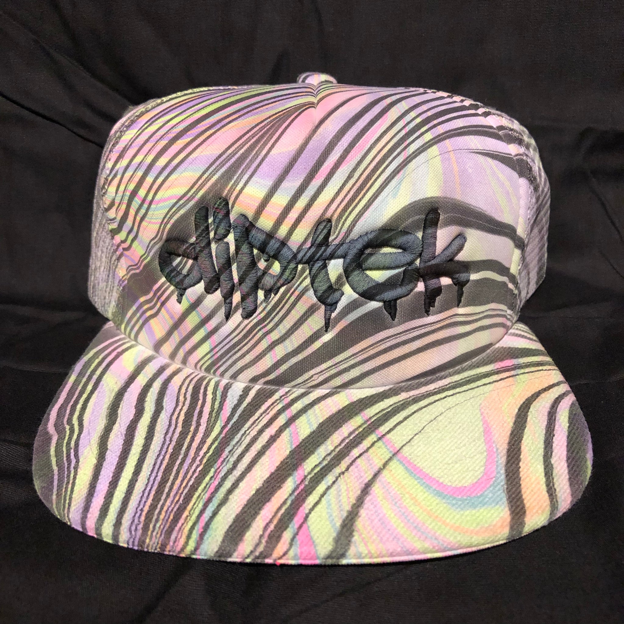 Flat Bill Trucker Hat “Double Dip” (UV REACTIVE)