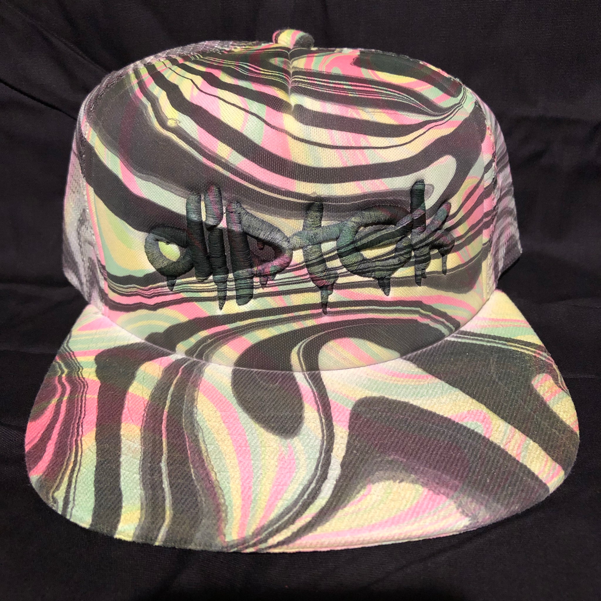 Flat Bill Trucker Hat “Double Dip” (UV REACTIVE)