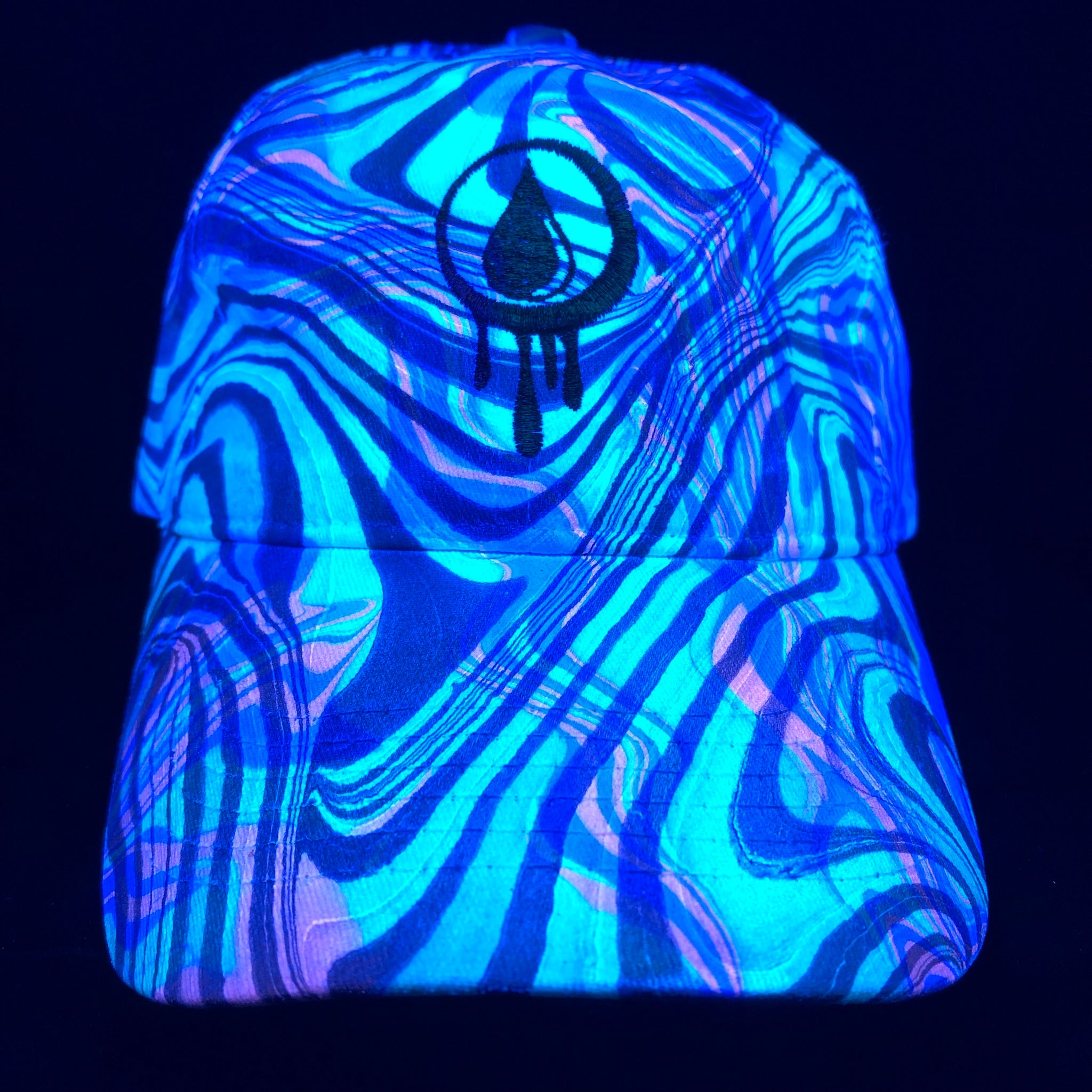 Unstructured Strap Back “DOUBLE DIP” (DAD HAT)(UV REACTIVE)