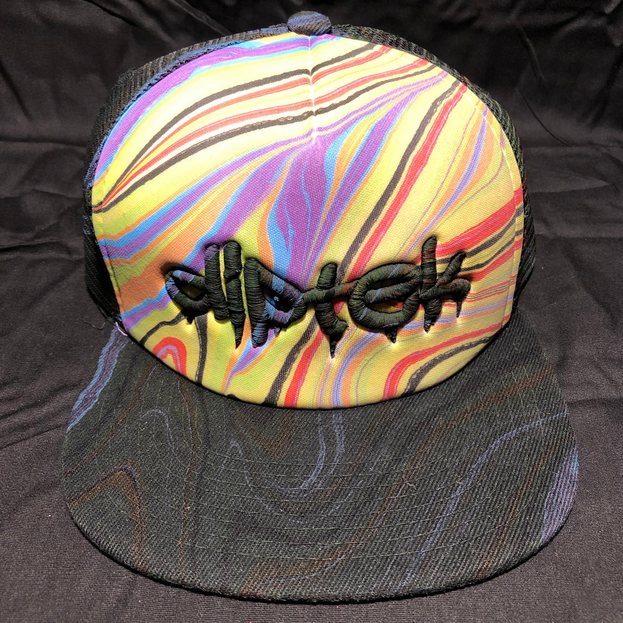 Flat Bill Trucker Hat