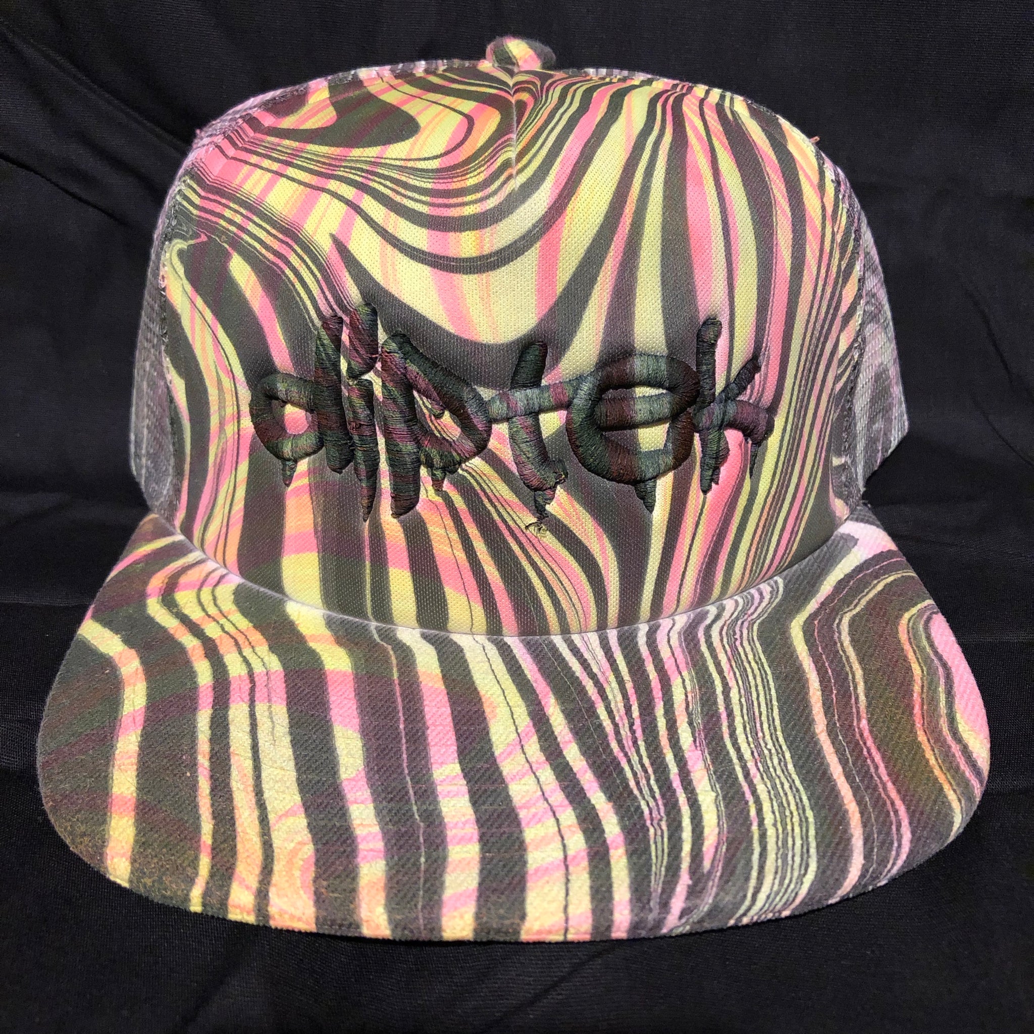 Flat Bill Trucker Hat “Double Dip” (UV REACTIVE)