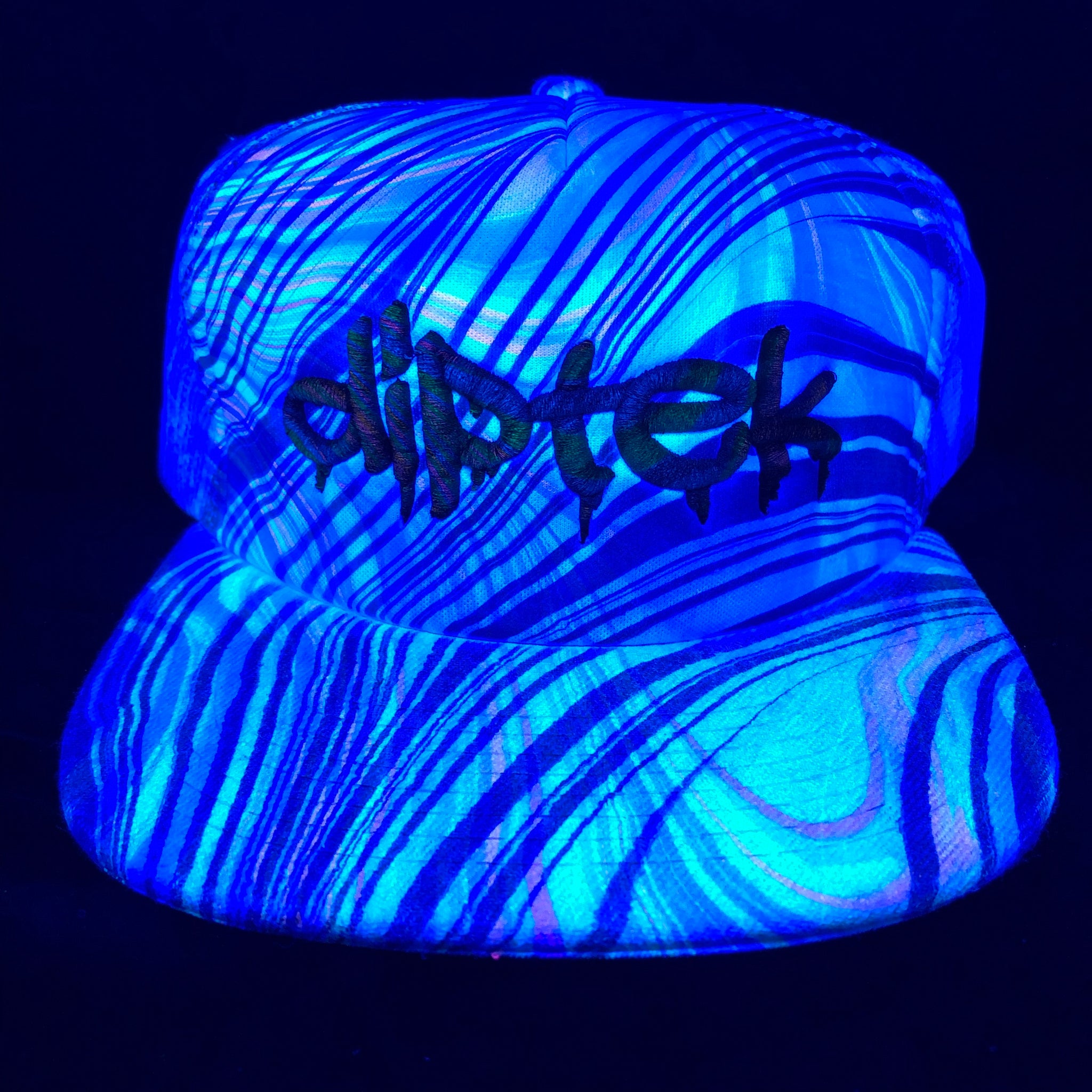 Flat Bill Trucker Hat “Double Dip” (UV REACTIVE)