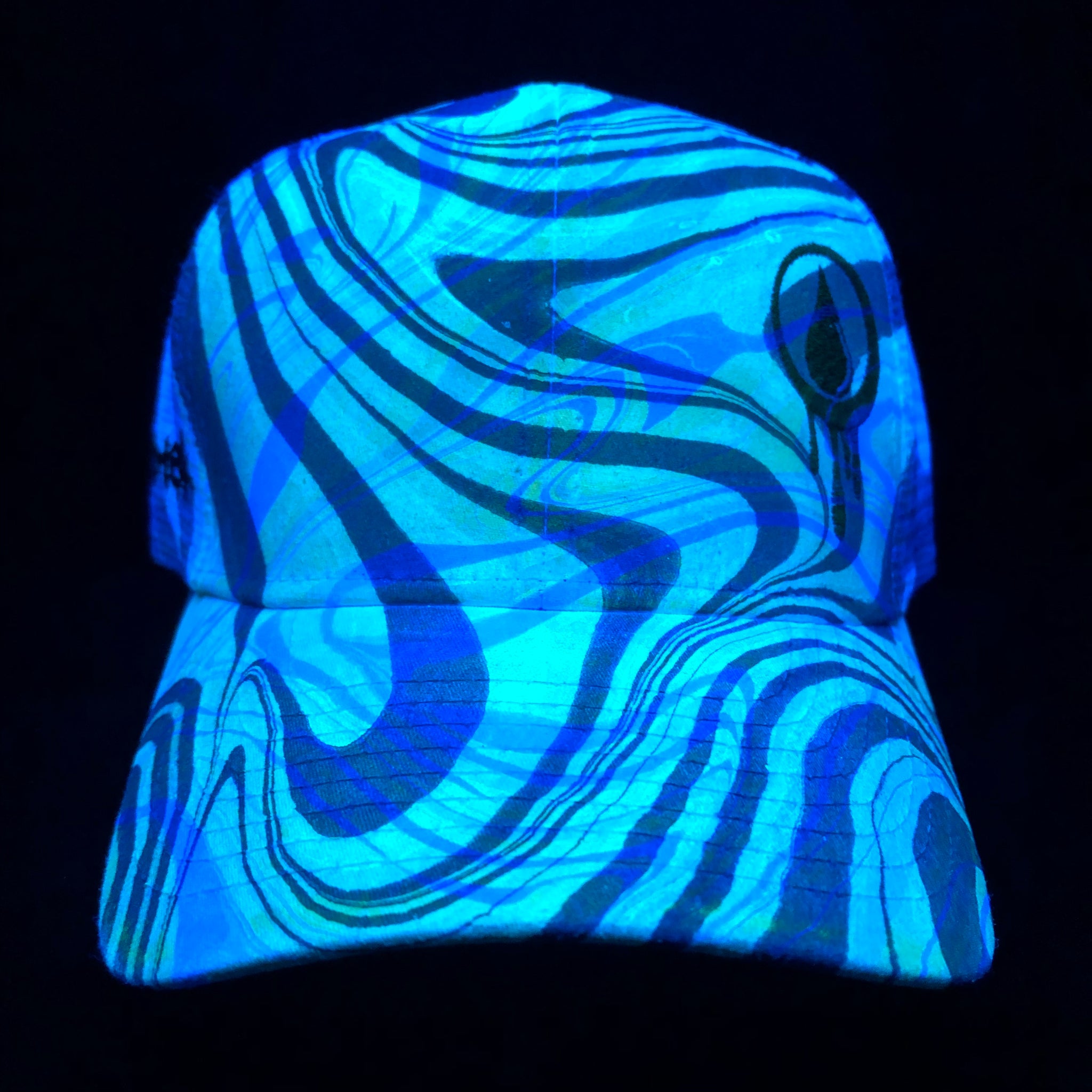 Ball Cap SnapBack “Double Dip” (UV REACTIVE) (Mesh Back) (Curved Bill)