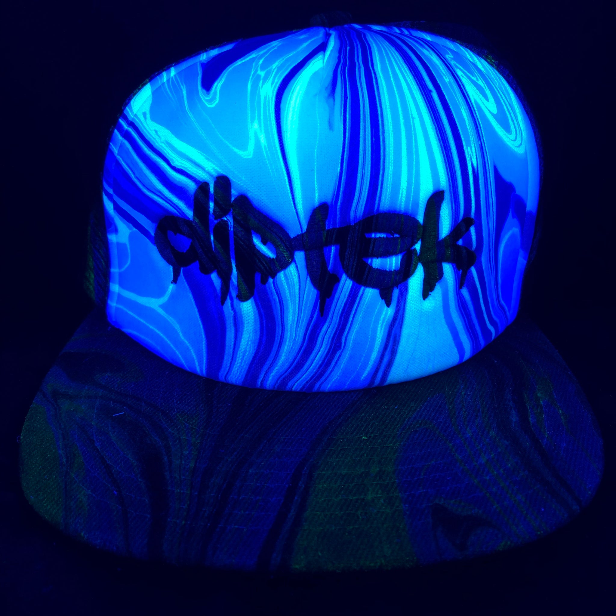 Flat Bill Trucker Hat (UV REACTIVE)