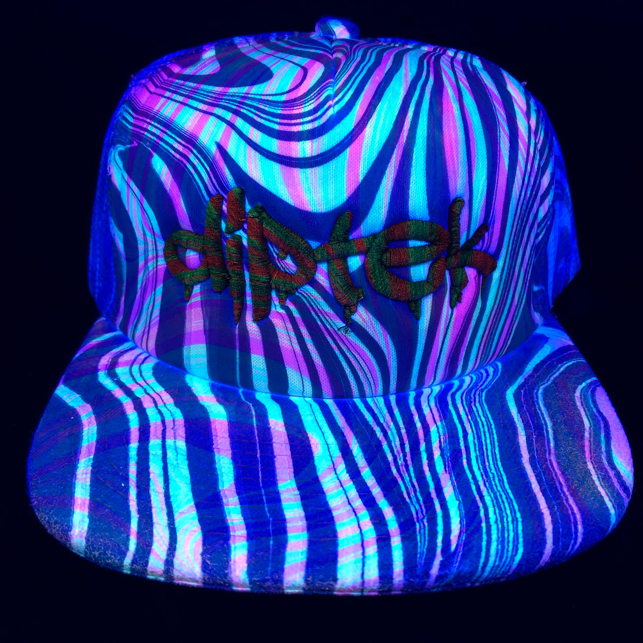 Flat Bill Trucker Hat “Double Dip” (UV REACTIVE)